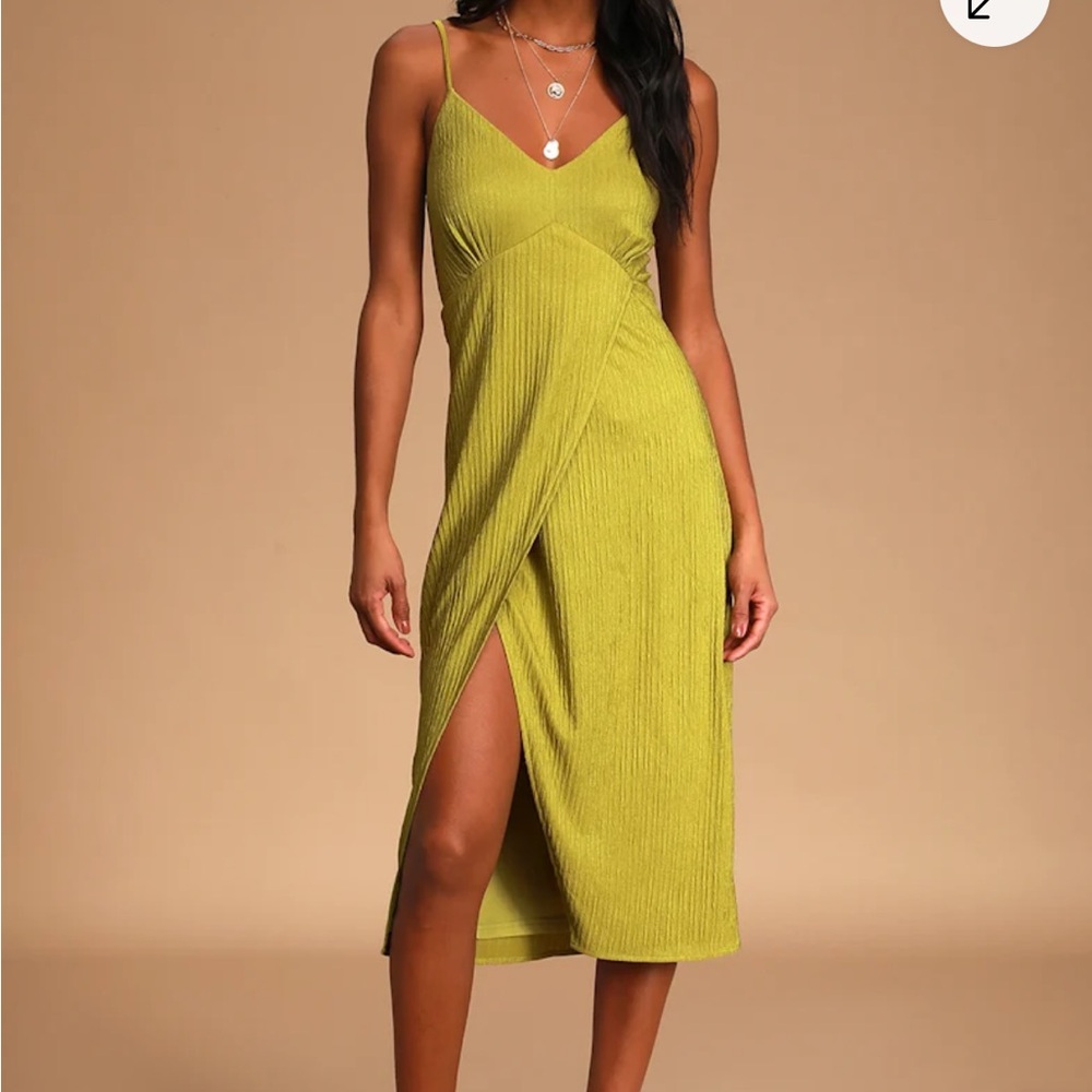 Olive Green Midi Dress